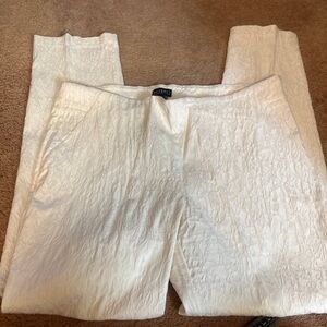 Soho  pants size extra large cream elastic waist inseam 29 pattern